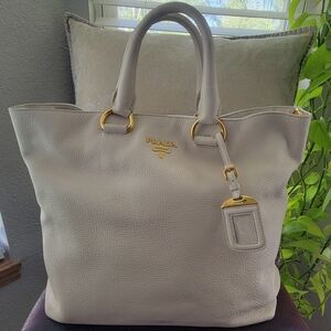Prada Vitello Daino Tote Shoulder Bag